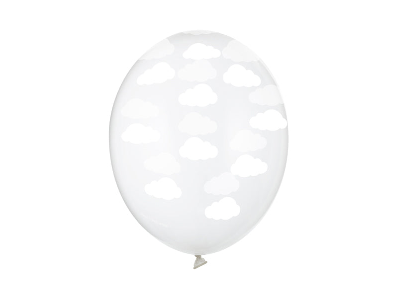 Baloni 30cm, Clouds, Crystal Clear (Balloons, Clouds, Crystal Clear)