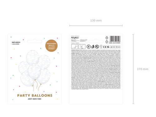 Baloni 30cm, Clouds, Crystal Clear (Balloons, Clouds, Crystal Clear)