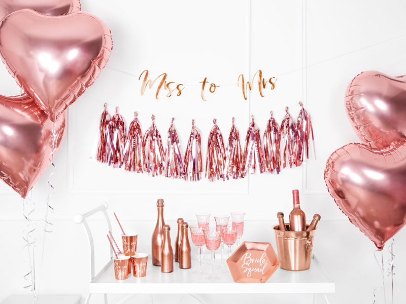 Taseļu virtene, rose zelts (Tassel garland, rose gold)