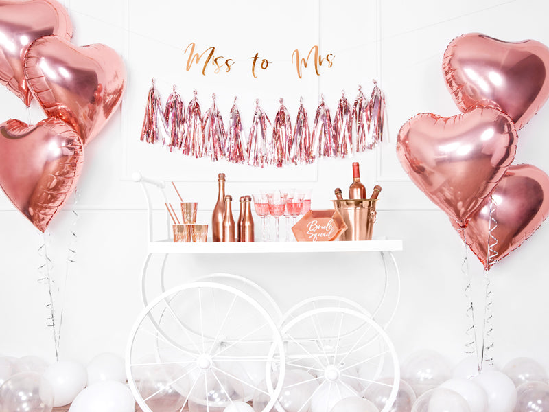 Taseļu virtene, rose zelts (Tassel garland, rose gold)