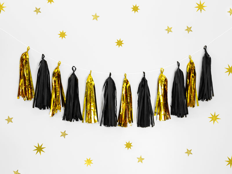 Taseļu virtene, dažādas krāsas (Tassel garland, mix)