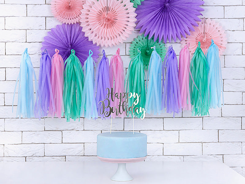 Taseļu virtene, dažādas krāsas (Tassel garland, mix)