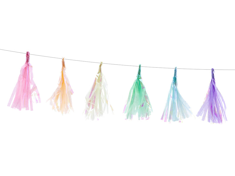Taseļu virtene, dažādas krāsas, 1.2m (Tassel garland, mix, 1.2m)