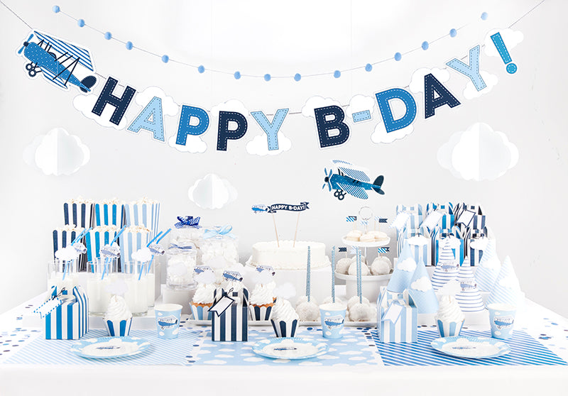 Baloni 30cm, Clouds, Pastel Cornflower zils (Balloons, Clouds, Pastel Cornflower Blue)